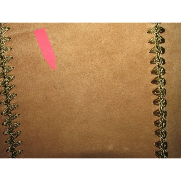 Linea by Louis Dell'Olio Brown 100% Suede Leather Patchwork Boho Jacket Top S - Picture 11 of 12